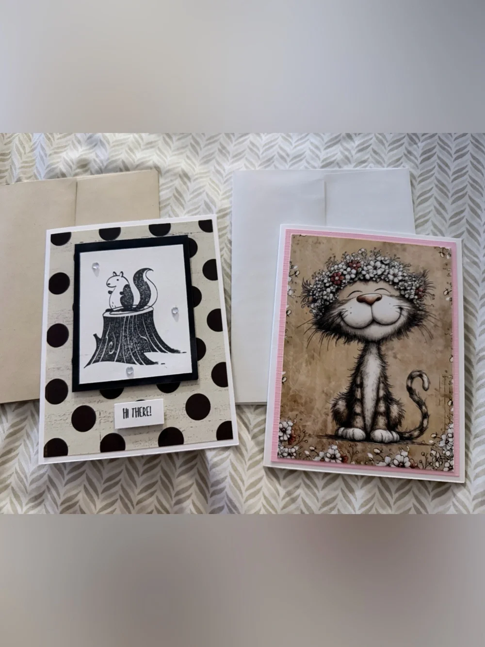 Handmade Greeting Cards – Set of 2